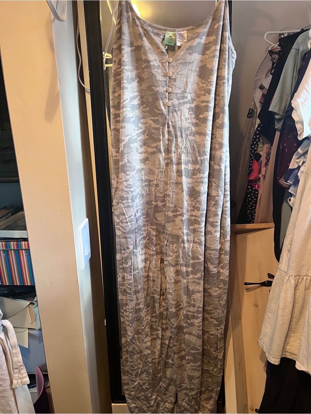 Light Gray Camouflage women’s romper